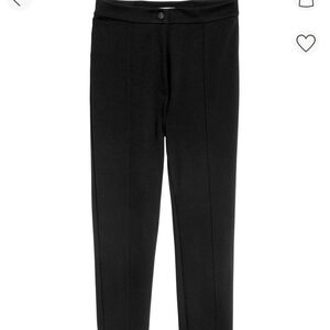 Black pants with foot straps